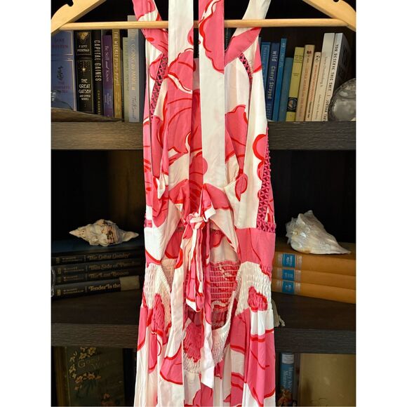 Abel The Label x Anthropologie Rumi Tie Back Maxi Dress Size Medium - Picture 8 of 9